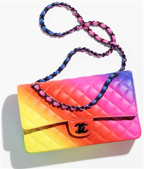 chanel metallic rainbow bag|chanel bags for men.